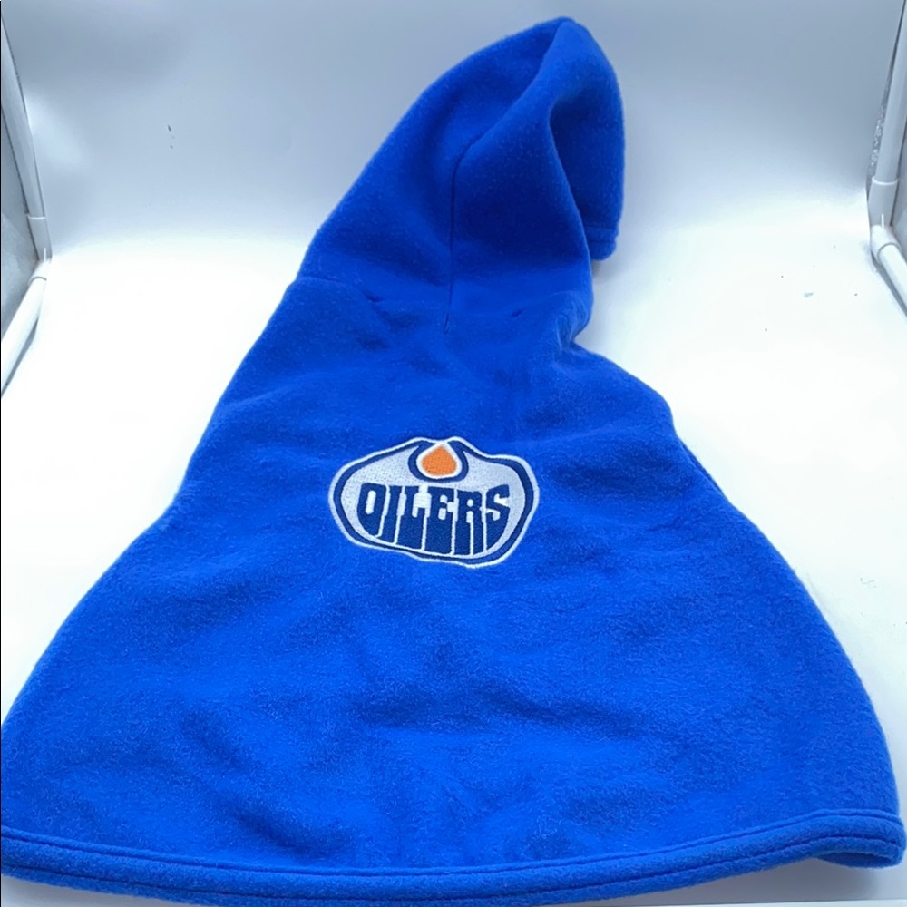 NHL Edmonton Oilers Hockey Dog Fleece Hoodie Sweater Coat Size XX-Large